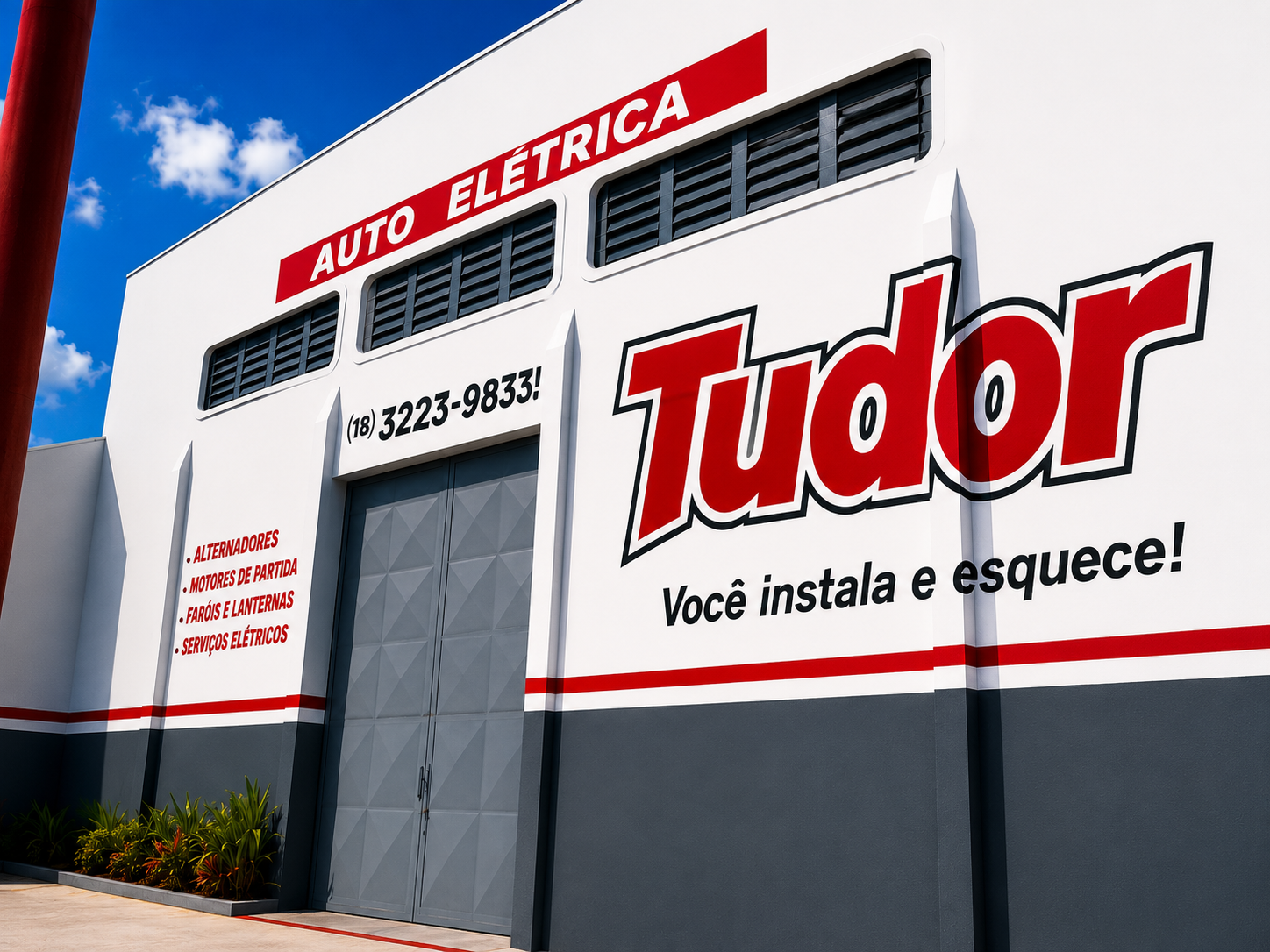 Fachada da Auto Elétrica Santa Maria